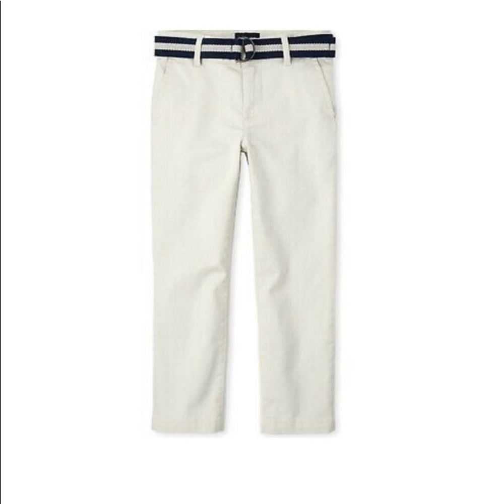NEW The Children's Place Boys Belted Chino Pants
